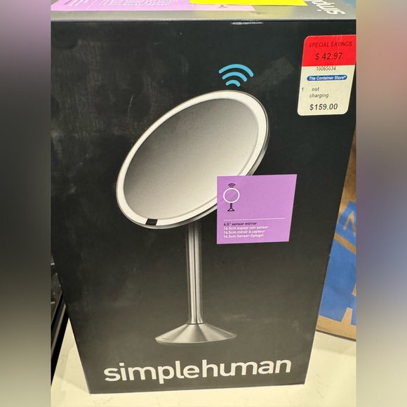 SimpleHuman mirror 6.5 inch - Picture 1 of 5